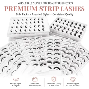 Handmade Full Strip 3D Faux Mink Lashes Self Adhesive Cruelty Free Private Label OEM ODM False Eyelash Manufacturer