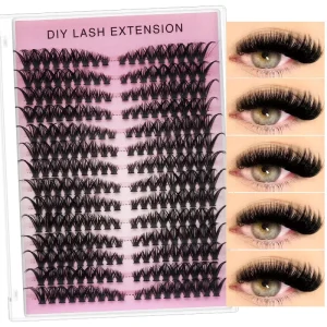 Handmade Full Strip Mink Natural for False Eyelashes with Plastic Cotton Band Eyelash Tray 1 Custom Packaging