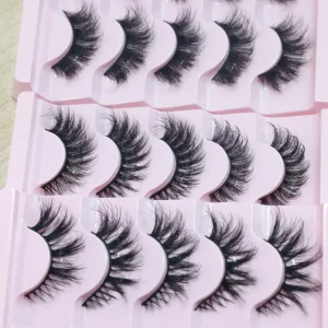 Handmade Full Strip for Lashes Fiber False Eyelash 3D 25mm Synthetic Hair Luxury Customized Boxes Packaging