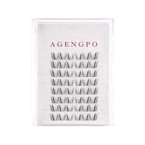 Handmade Glueless Cluster Lashes Waterproof Individual Pre Glued Diy Vegan Self Adhesive Press Clusters Eyelashes 8