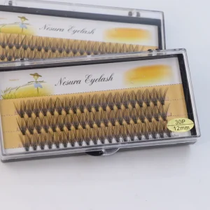 Handmade Heat Bonded Premade 20D 30D Eyelash Extension Volume Cluster Lashes CC for 0.07mm Thickness Synthetic Hair