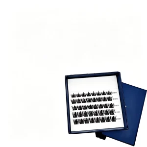 Handmade Heat Bonded Thin Band Spiky Wispy Bulk Custom Logo Cluster Eyelashes