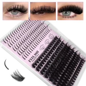 Handmade Individual Cluster Lashes Spike Lashes Fan Eyelashes Diy Lash Extensions Eyelash Clusters Kit Seal Bond