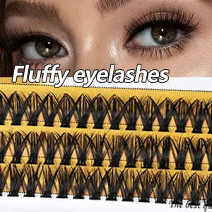 Handmade Individual Eyelashes Natural & Fluffy Mixed Length 10mm & 12mm for Stunning Eyes