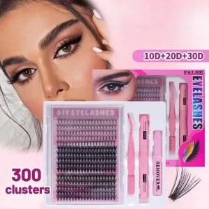 Handmade Individual Mix for Natural Faux Mink Eyelashes Soft Style Segment Cluster Lash Clusters Fan DIY Lashes 6 Rows Pointy