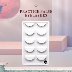 Handmade Korean Silk Faux Mink Full Strip Lashes Durable Reusable Volume False Eyelashes for Practice Private Label Supported