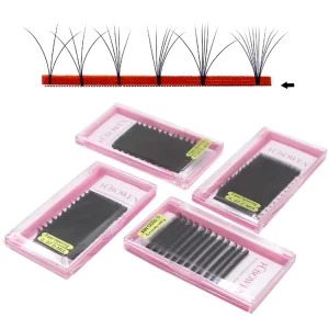 Handmade Lash Fans Soft Silk Volume Easy Fan Lash Extension Faux Mink Individual Cashmere Self Fanning Lash Extensions Cashmere