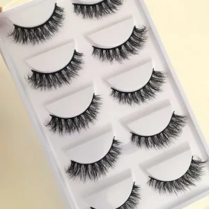 Handmade Lashes Label Lashes Fluffy Sets Full Strip Eyelashes Faux Mink Fur Eyelashes False Eyelashes for Makeup