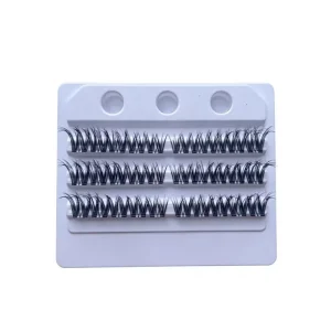 Handmade Luxury 3 Rows Spiky Wispy Lash Clusters Tray Individual DIY False Eyelashes Bulk