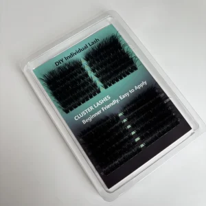 Handmade Luxury Mix CD Curl Spike Lash Clusters Eyelash Tray Kit Private Custom Label Logo Supply