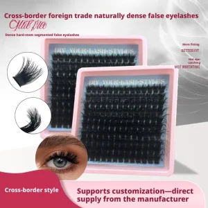 Handmade Luxury Natural Synthetic Hair Comfortable Volume 6D 8D DIY Cluster Lashes OEM Custom Logo Bulk Supply