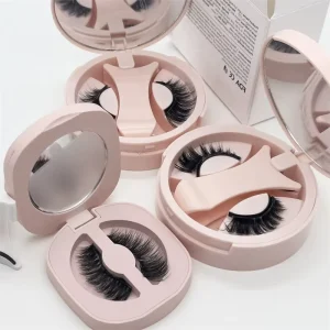 Handmade Magnetic 3D Synthetic Hair High Quality Eyelash Extensions with Reusable Cruelty Free Black Cotton Band