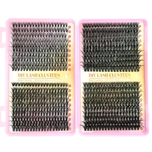 Handmade Manga Lash Clusters Thin Band Natural Eyelashes Kit Custom Logo DIY Self Grafting Lashes