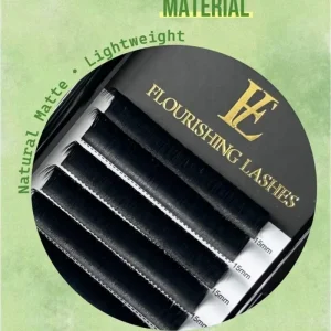 Handmade Mega Russian Individual Lashes Volume Lash Trays False Eyelash Extensions in Natural Style 0.07mm-0.10mm Thickness