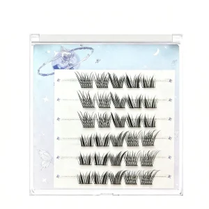 Handmade Mixed Set Can Be Paired Baby Curved Cartoon Straight Fish Tail Natural Soft Fiber Synthetic Hair False Eyelashes