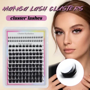Handmade Mixed-Style Segmented Hair-Like False Lashes 12 Rows 10D-20D Soft Natural European PBT
