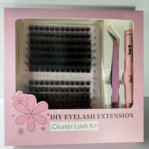 Handmade Natural 14rows 128Clusters W4Lash Extension Kit Customized DIY Individual Eyelash Clusters Lash Cluster Kits