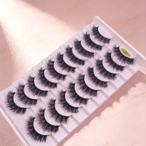 Handmade Natural Wispy False Eyelashes Salon Quality for Everyday Makeup Full Strip Eyelashes