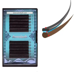 Handmade PBT Fiber Eyelash Extensions 0.15 0.25 Thick Length CC D Curl Individual Flat Ellipse Design Soft