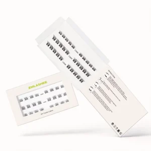 Handmade PBT Waterproof DIY Eyelash Cluster Kit 16 Rows Custom Logo Private Label False Eyelashes