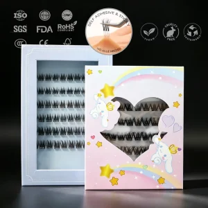 Handmade Pre Cut Segment Pre Glued DIY Cluster False Eyelashes Super Long Lasting Nature Lash Press On Wispy Lashes Extensions
