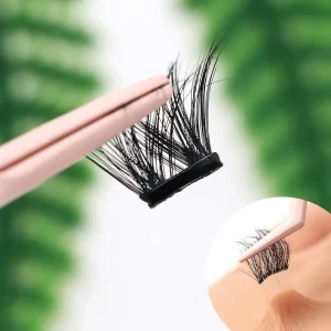 Handmade Pre Glued Diy Cluster Segment Lash Self Adhesive Individual Press on Eyelash No Magnetic Lashes Kit