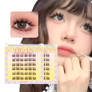 Handmade Pre-Glued Pre-Cut Segment Eyelash Extensions DIY Cluster Lashes