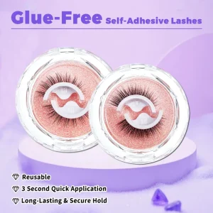 Handmade Premium PBT False Eyelashes Black Cotton Stalk Band 0.07mm Thickness Reusable Waterproof Sweatproof Dense Curly Lashes