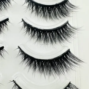 Handmade Radiant Brand Dramatic Volume Strip Lashes 3D Silk False Eyelashes Soft Comfortable Custom Logo