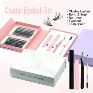 Handmade Segment Lash Individual Eyelash Cluster DIY Lash Extension Kit Bond Seal Private Label