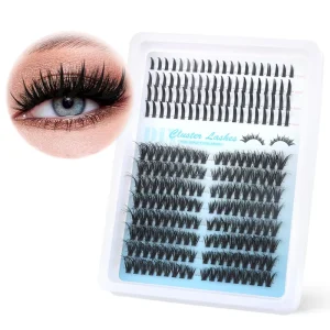 Handmade Segmented Lashes 3D Volume Individual Clusters Mixed Length DIY Set Cruelty-Free Synthetic Hair