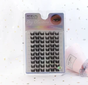 Handmade Single Cluster Beginner Friendly Curved Segmental Full Strip Synthetic Eyelashes