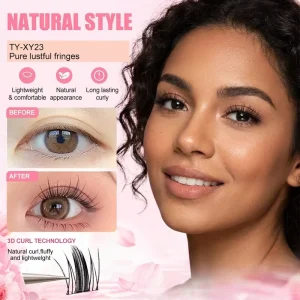 Handmade Soft Natural Individual Cluster Lashes Faux Mink Segmented Lashes