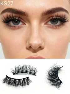 Handmade Strip Lashes 15 30mm Natural Mink Fur for Full Volume Glitter Cruelty Free Eyelash Box Private Label