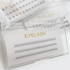 Handmade Synthetic Fiber Lower Eyelash Strips, Soft and Natural