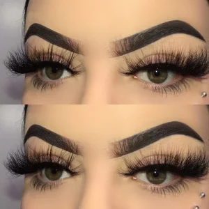 Handmade Synthetic Hair 3D Mink Eyelashes Full Strip Individual Lashes 25mm Length Reusable Custom Logo Free Sample