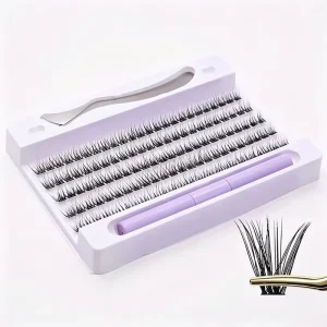 Handmade Synthetic Hair 8 16mm D DD Combined for Lash Clusters Sturdy Structure Glamorous Eye Look Birthday Gathering Carnival