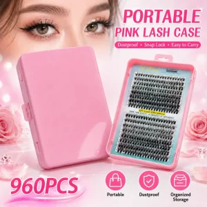 Handmade Synthetic Hair 960pcs Dramatic Individual Lashes Book Large Capacity Cluster Lashes 10d 20d DIY Lash