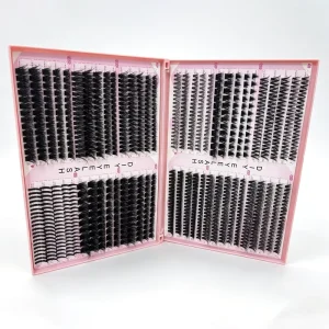 Handmade Synthetic Hair Customizable Cluster Lashes Kit Private Label CD Segment Pre Cut Ultra Soft Bristles Eyelash