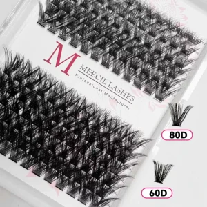 Handmade Synthetic Hair Customizable DIY Cluster Lashes Lash Extension Kit Bond and Seal Private Label