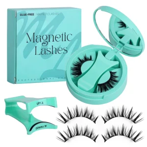 Handmade Synthetic Hair Gift Box 0.07mm Thickness Custom Magnetic False Eyelashes with Custom Logo & Packaging