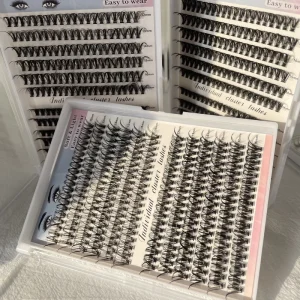 Handmade Synthetic Hair Individual Lash Clusters Glossy Super Fine Eyelash Professional Diy Lash Extension