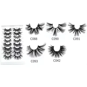 Handmade Synthetic Hair Sharp Pointy Thin Base Hybrid Light Volume False Eyelashes Cluster Volume 6D 8D