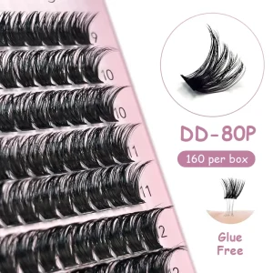 Handmade Synthetic Mega Volume 10D 20D 12 Rows Cosplay Lash Clusters Volume Fans