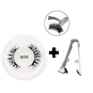 Handmade Travel Reusable Magnetic Clip Synthetic Hair Eyelashes Kit No Glue No Liner Quantum Magnetic Lashes