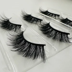 Handmade Vegan False Strip Eyelashes Pairs of Full Strip 3D Natural Faux Mink Eye Lash Radiant Brand