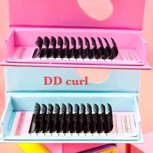 Handmade Volume Silk Mink Eyelash Extension Support Customized Logo