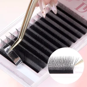 Handmade YY Lashes W Curl Eyelash Extensions Cashmere Mink Fluffy Black CC Curl 10mm 15mm Synthetic