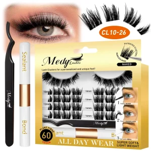 Handmade for Segment Cluster Lashes Mix for Natural Faux Mink Lash Clusters Eyelashes Customizable Private Label Kit