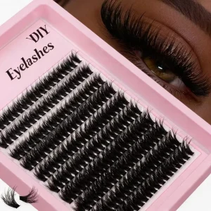 Handmade for Soft Segmented Tufted Cluster Eyelashes Personalized Custom Tray Individual DIY Lash Extension Set Hybrid Light